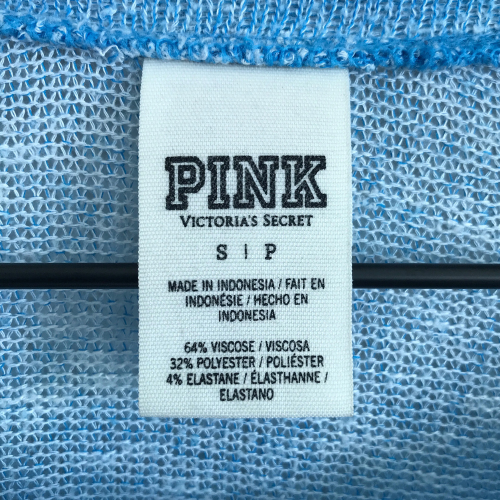SOLD Thin Knit Sweater Blue Victorias Secret Pink - Picture 6 of 7